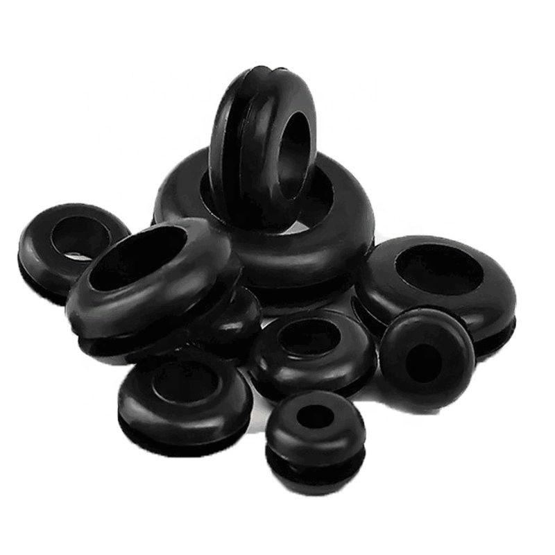 Silicone Rubber Grommet / Cable Wire Sleeve Protective Coil Ring